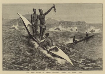 The West Coast of Africa, Fishing Canoes off Cape Verde